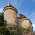 ChÃÂ¢teau des Gontaud-Biron in Cabrerets south France Royalty Free Stock Photo